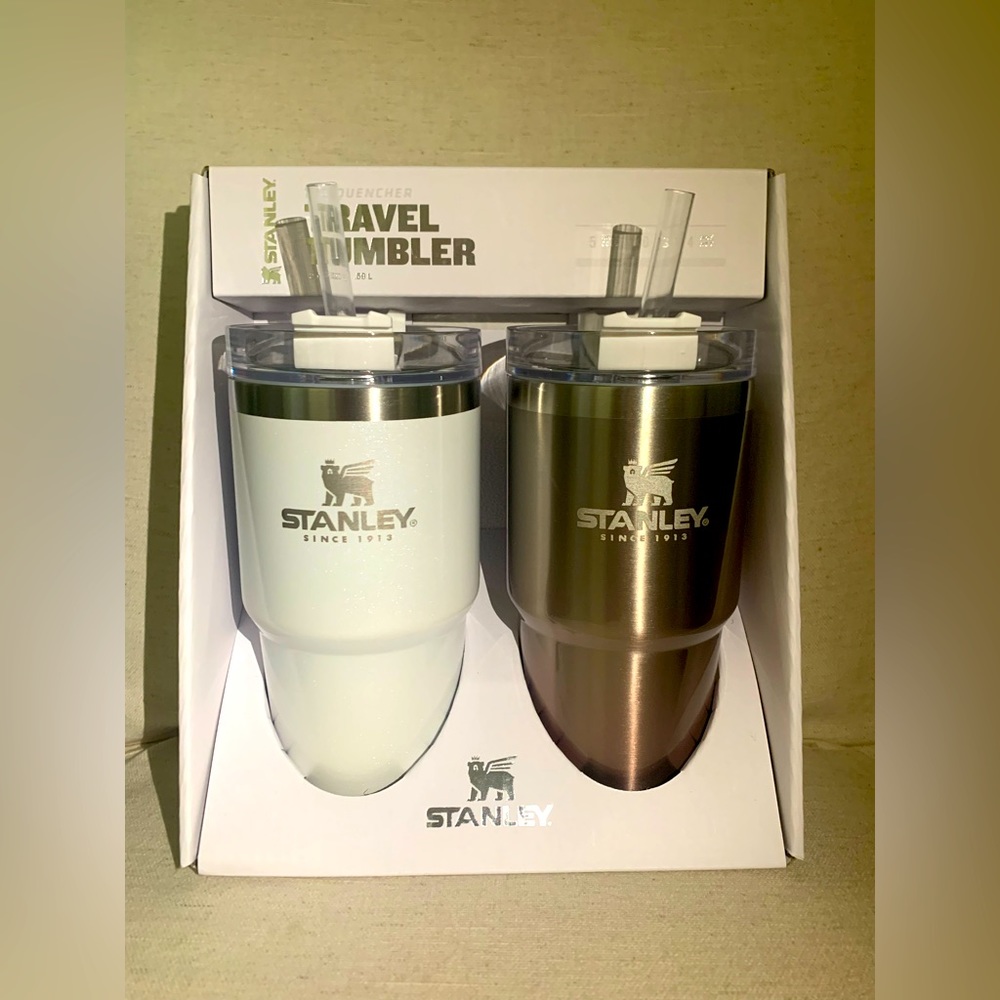 Stanley Quencher 20 oz set Frost Pearlescent/Champagne Ombré